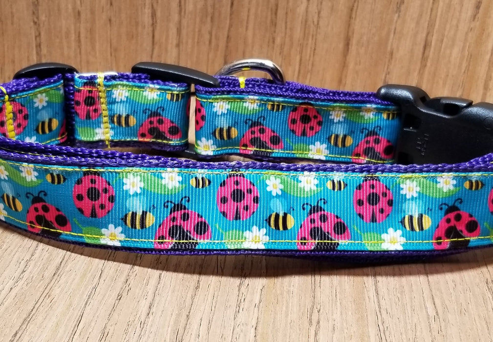Lady Bug Dog Collar