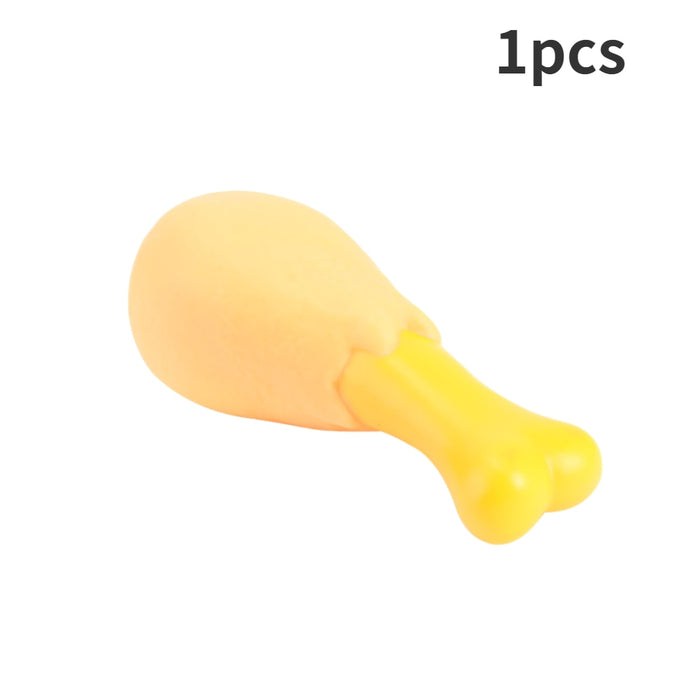 Pet Dog Toy Rubber Chicken Leg