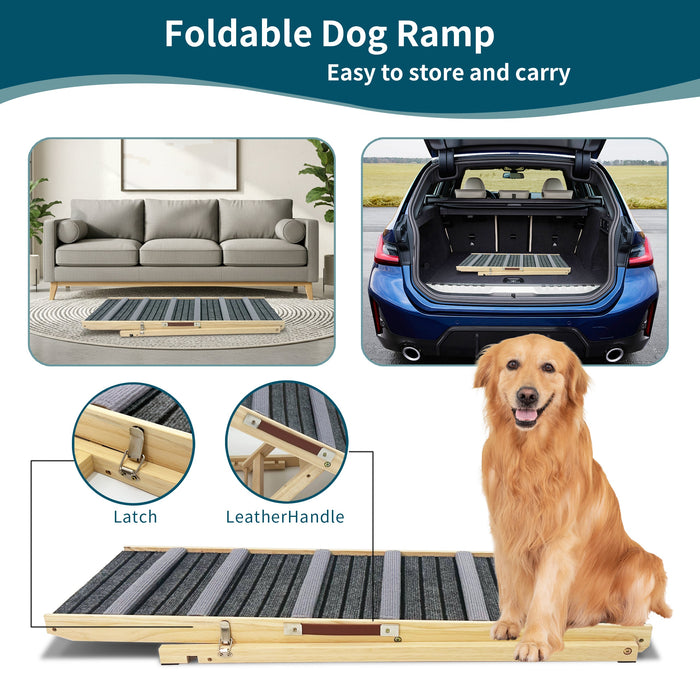 Spoiled Brat™ FoldiRamp Solid Wood Dog Ramp - view 7 | Spoiled Brat
