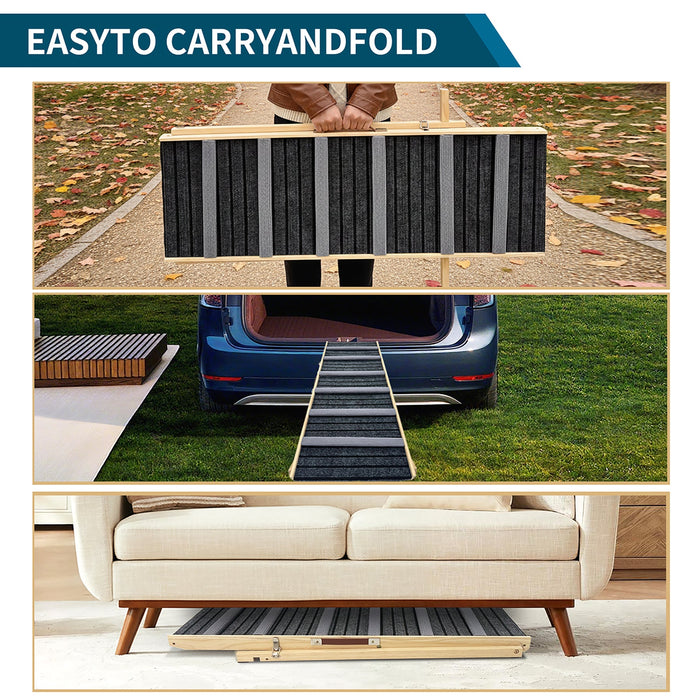 Spoiled Brat™ FoldiRamp Solid Wood Dog Ramp - view 6 | Spoiled Brat