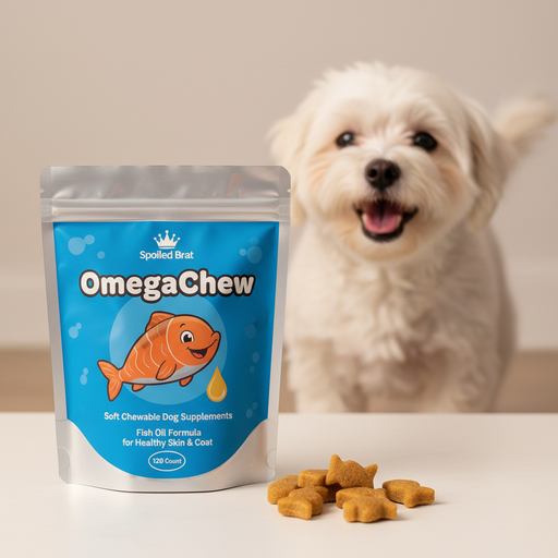 Spoiled Brat OmegaChew fish oil soft chews for dogs 120 count