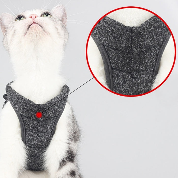 Cat Harness and Leash for Walking Escape Proof Soft Adjustable Vest Harnesses for Cats Easy Control Breathable Lightweight