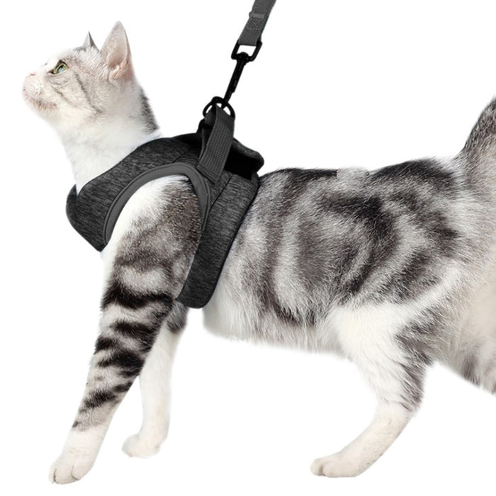 Cat Harness and Leash for Walking Escape Proof Soft Adjustable Vest Harnesses for Cats Easy Control Breathable Lightweight