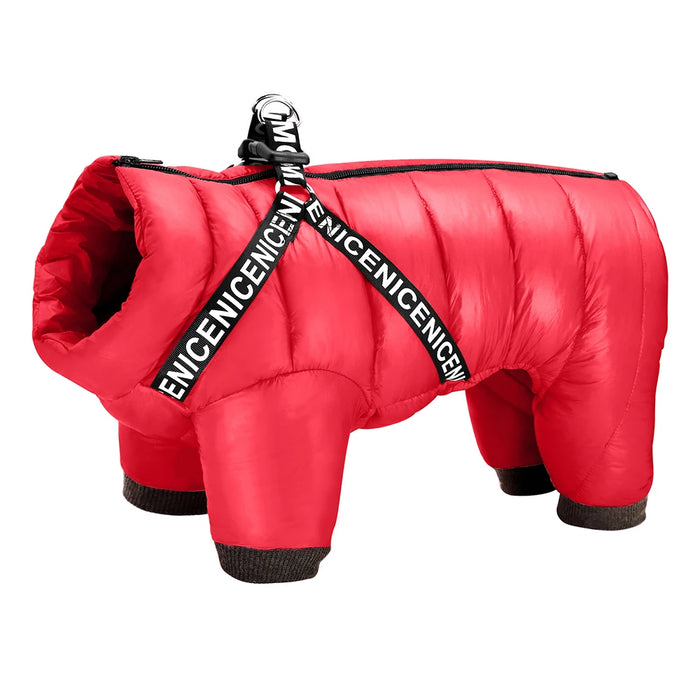 Spoiled Brat™ WinterShield Insulated Dog Snowsuit Harness