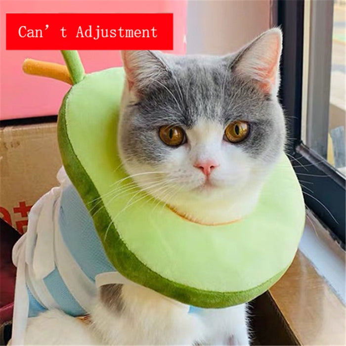 Soft Toast Avocado Shaped Cotton Cat/Dog Collar