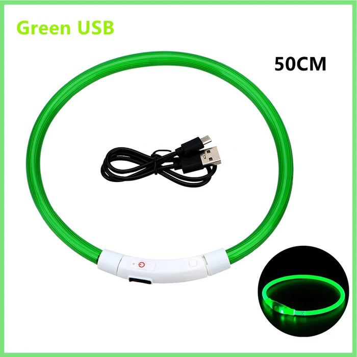 Spoiled Brat™ GlowGuard USB Rechargeable LED Collar