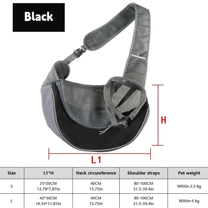 Spoiled Brat™ SnuggleRide Breathable Pet Sling Carrier - view 9 | Spoiled Brat