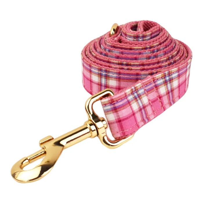 Spoiled Brat™ Plaid Collar, Bow Tie & Leash Bundle – Engraved - view 27 | Spoiled Brat