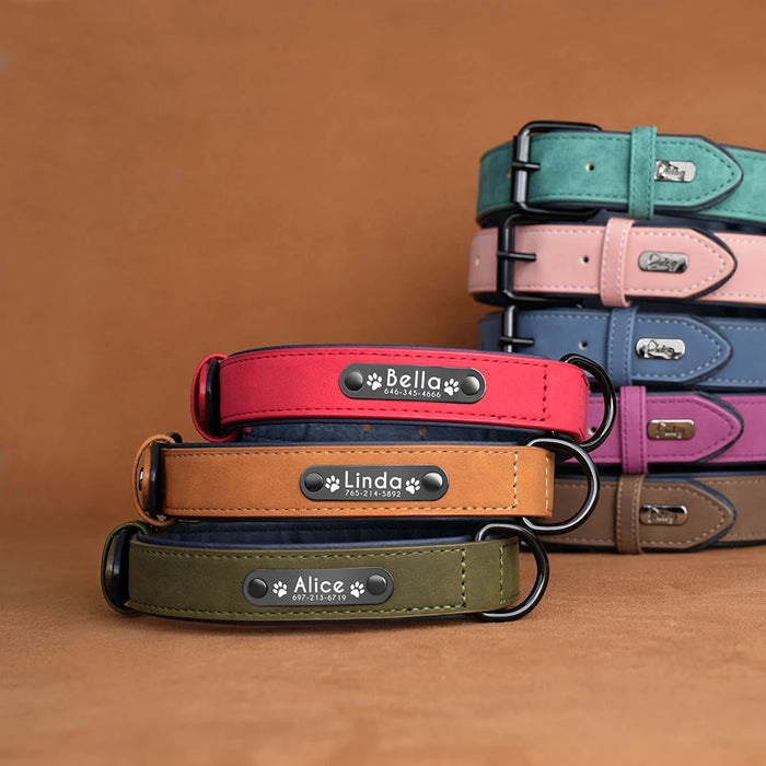 Spoiled Brat™ Personalized Leather Dog Collar – Custom Engraved - view 16 | Spoiled Brat