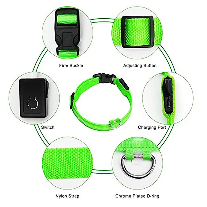 Spoiled Brat™ LunaGlow Luxury LED Safety Collar