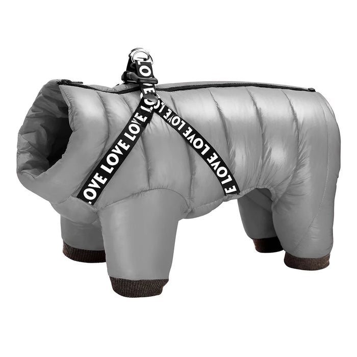 Spoiled Brat™ WinterShield Insulated Dog Snowsuit Harness