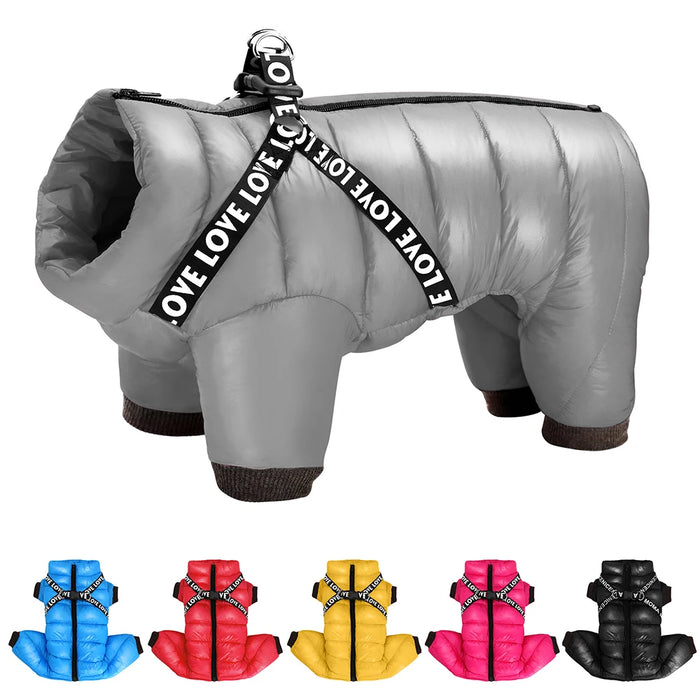 Spoiled Brat™ WinterShield Insulated Dog Snowsuit Harness