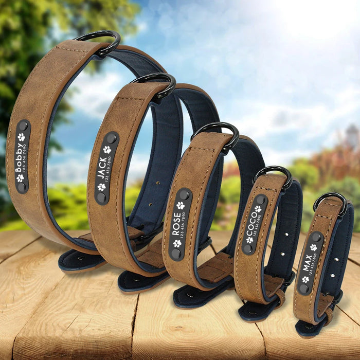 Spoiled Brat™ Personalized Leather Dog Collar – Custom Engraved - view 15 | Spoiled Brat