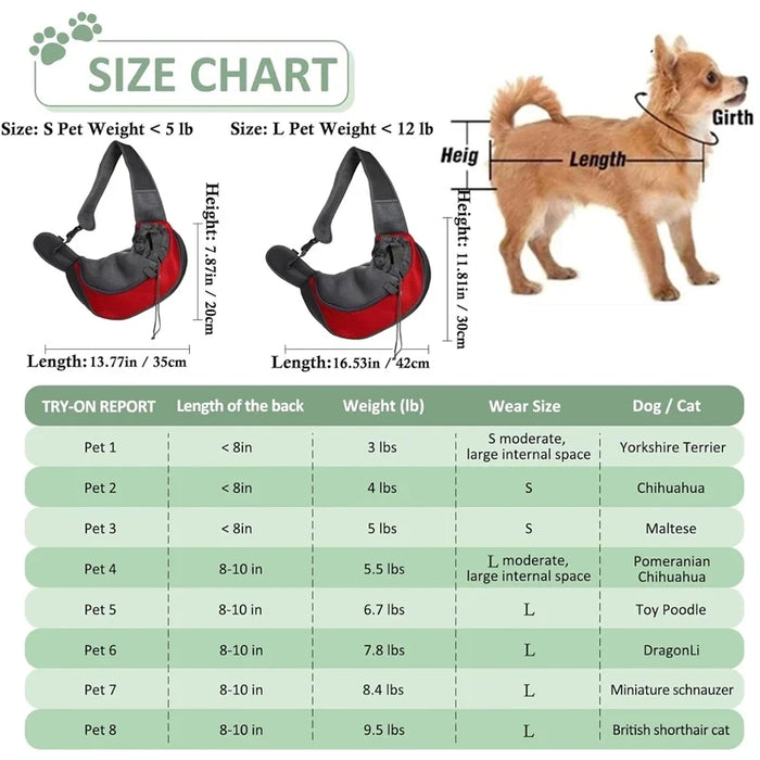 Spoiled Brat™ SnuggleRide Breathable Pet Sling Carrier - view 6 | Spoiled Brat