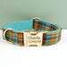 Spoiled Brat™ Personalized Plaid Dog Collar – Custom Engraved - view 2 | Spoiled Brat