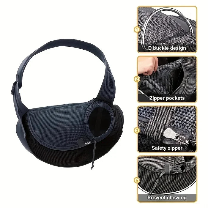 Spoiled Brat™ SnuggleRide Breathable Pet Sling Carrier - view 4 | Spoiled Brat