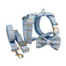 Spoiled Brat™ Plaid Collar, Bow Tie & Leash Bundle – Engraved - view 3 | Spoiled Brat