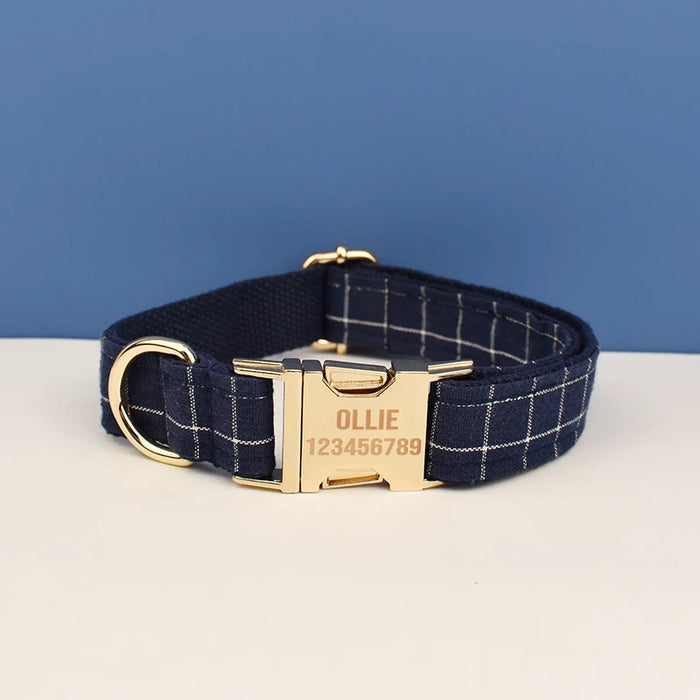 Spoiled Brat™ Personalized Plaid Dog Collar – Custom Engraved - view 16 | Spoiled Brat