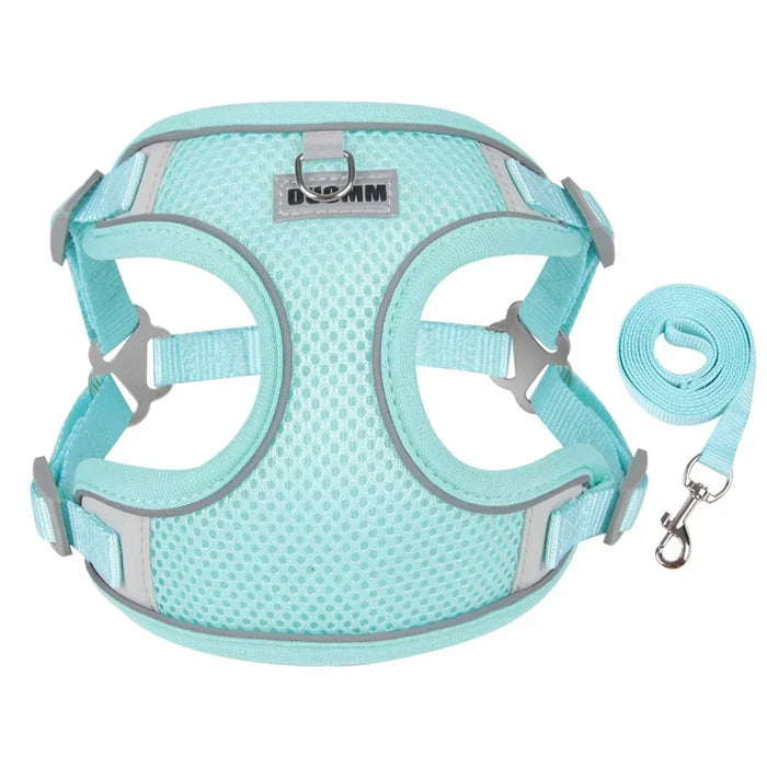Spoiled Brat™ Breathable Mesh Dog Harness & Leash Set