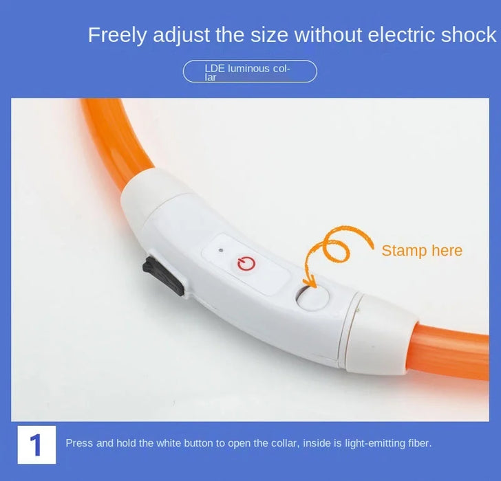 Spoiled Brat™ GlowGuard USB Rechargeable LED Collar
