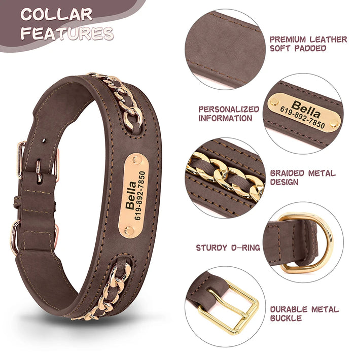 Spoiled Brat™ Heritage Leather Collar - view 3 | Spoiled Brat
