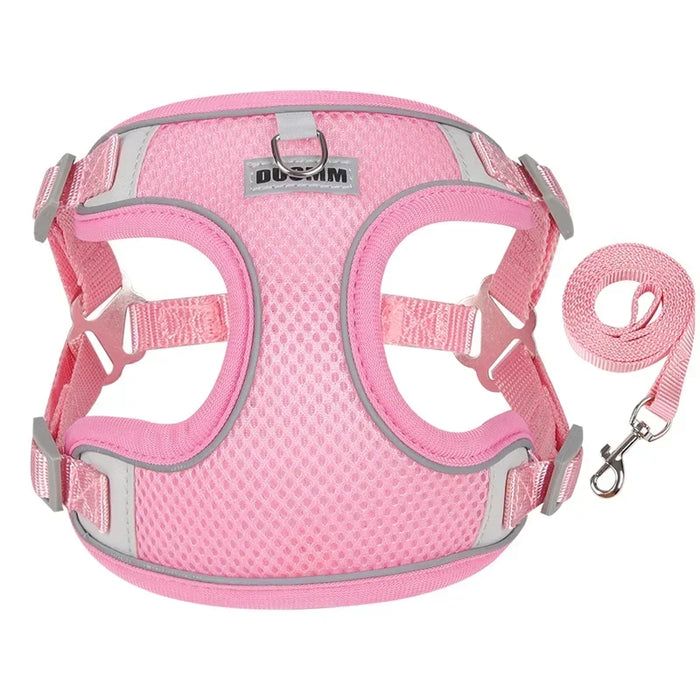 Spoiled Brat™ Breathable Mesh Dog Harness & Leash Set
