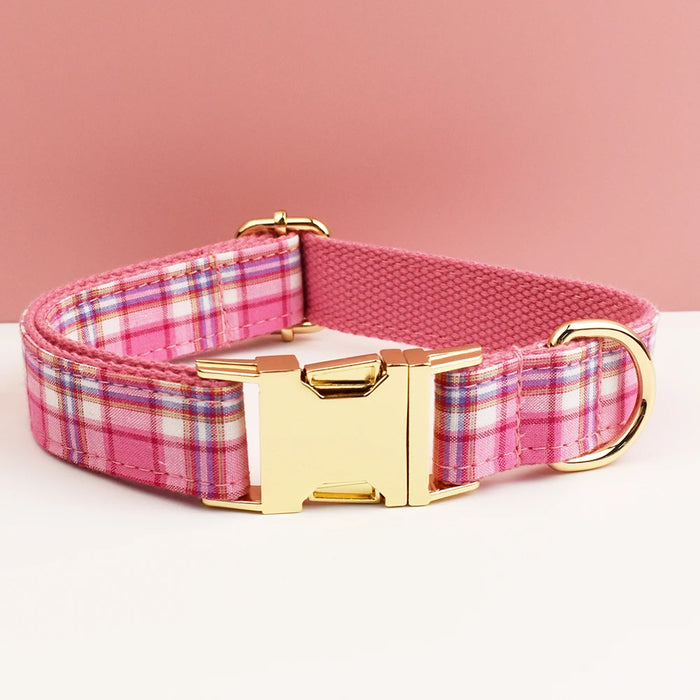 Spoiled Brat™ Personalized Plaid Dog Collar – Custom Engraved - view 8 | Spoiled Brat