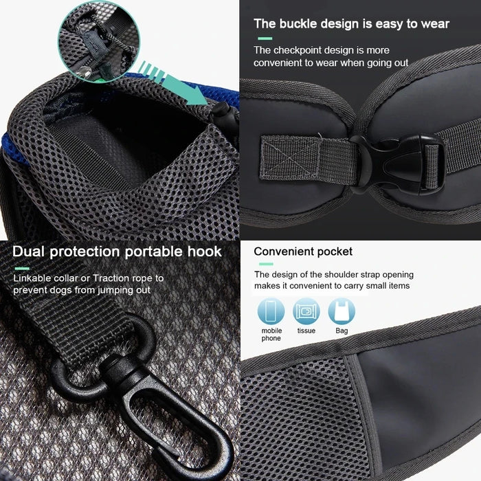 Spoiled Brat™ SnuggleRide Breathable Pet Sling Carrier - view 5 | Spoiled Brat