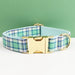Spoiled Brat™ Plaid Collar, Bow Tie & Leash Bundle – Engraved - view 9 | Spoiled Brat