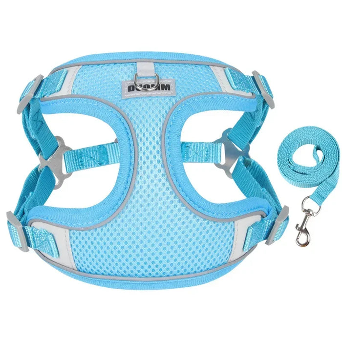 Spoiled Brat™ Breathable Mesh Dog Harness & Leash Set