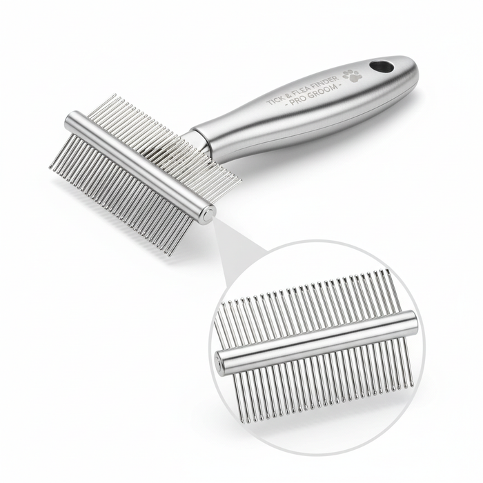 Spoiled Brat™ TickCheck Fine Tooth Flea Comb - view 2 | Spoiled Brat