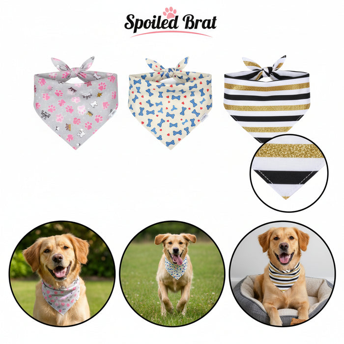 Spoiled Brat™ BandanaBoss Dog Bandana 3-Pack - view 3 | Spoiled Brat
