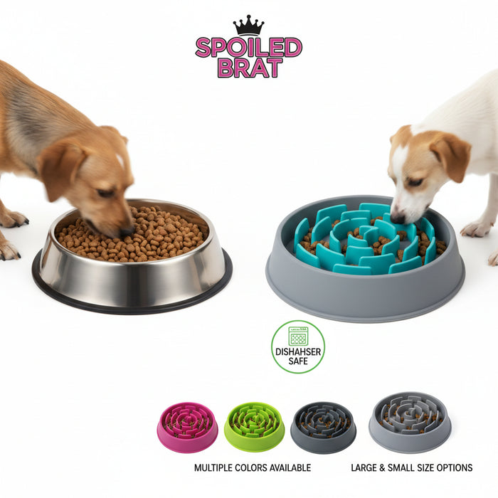 Spoiled Brat™ SlowDown Anti-Bloat Dog Slow Feeder Bowl - view 3 | Spoiled Brat