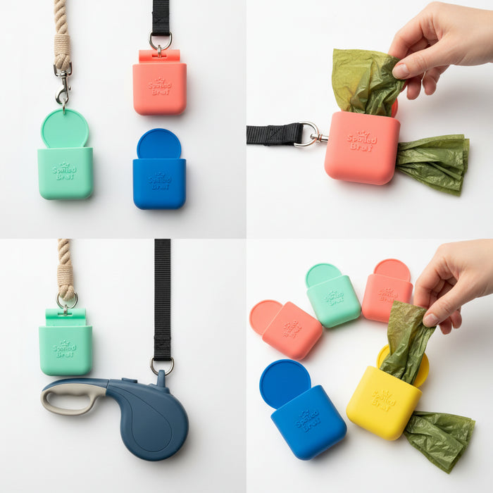 Silicone Waste Bag Holder for Dog Leashes - view 3 | Spoiled Brat