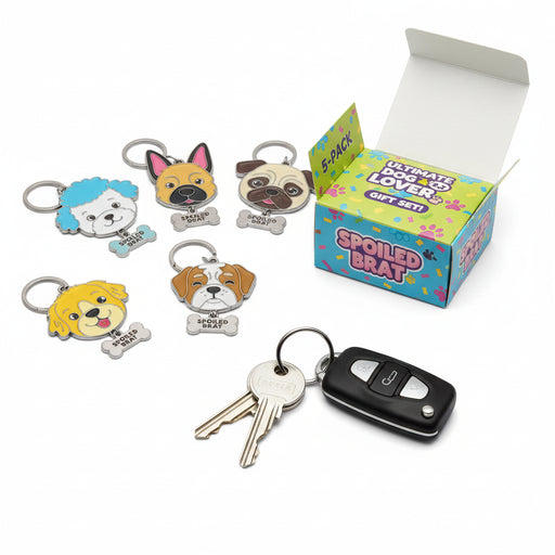 Spoiled Brat™ PawSpinner Dog Lover Keychain Set – 5 Pack - view 2 | Spoiled Brat