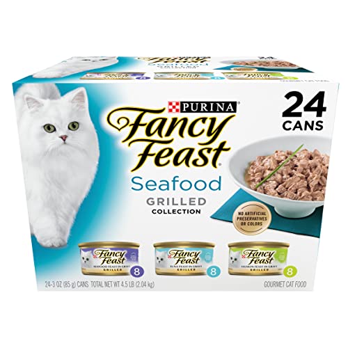 Purina Fancy Feast Gravy Wet Cat Food Variety Pack, Gravy Lovers Poultry & Beef Feast Collection - (24) 3 oz. Cans