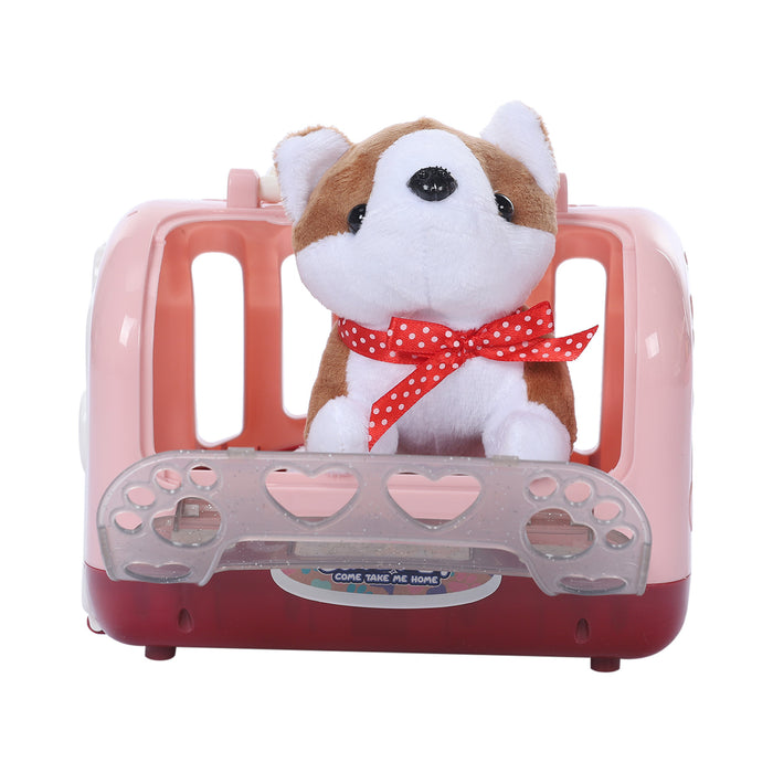 Plush Toy Dog,  Dog House Care Pet Play Set,pet Toy Puppies And Accessories
