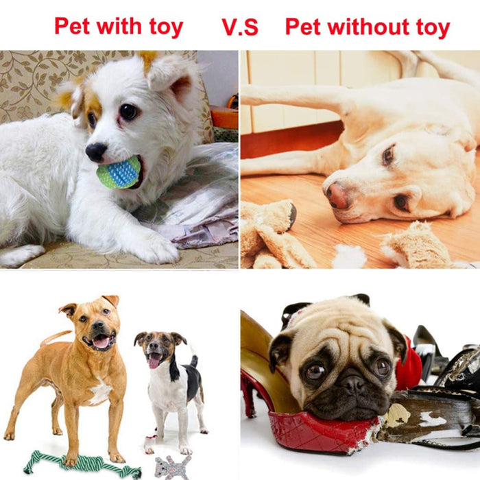 Durable Puppy Toys Dog Toys Prevent Boredom Anxiety Teething Knots Cotton Chew Toys For Small Pets