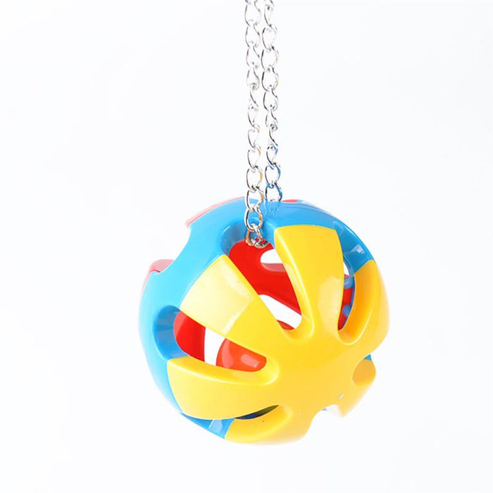 Dorakitten 1pc Parrot Ball Toy Plastic Parrot Bell Decor Toy Bird Ball Toy Bird Grinding Beak Ball Pet Supplies Bird Favors