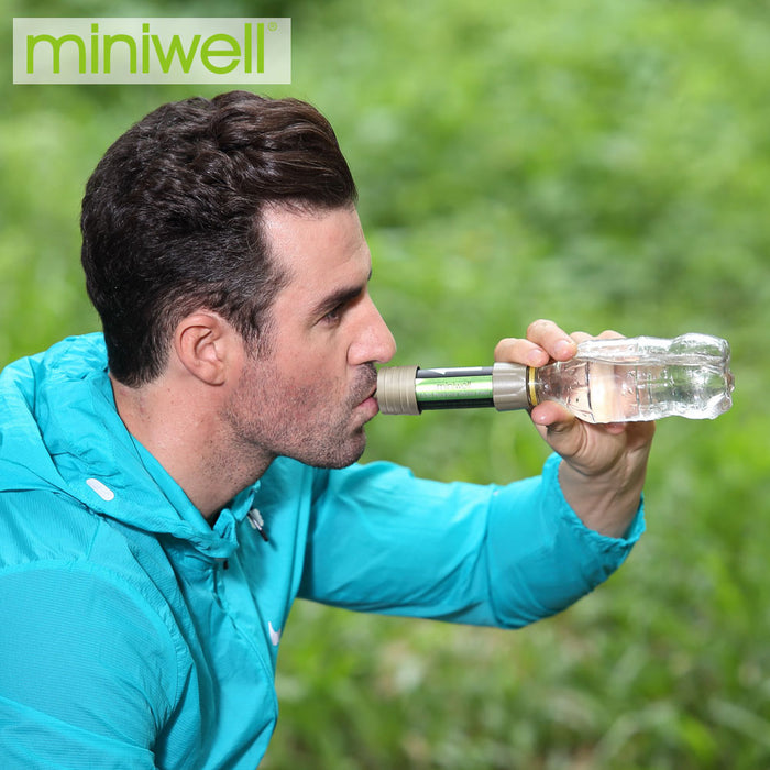 Miniwell L630 Personal Camping Purification Water Filter Straw for Survival or Emergency Supplies