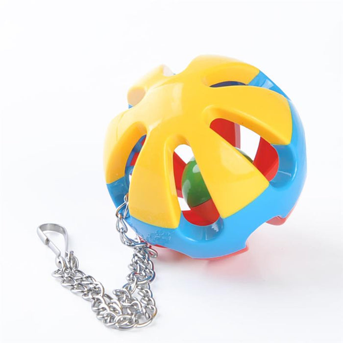 Dorakitten 1pc Parrot Ball Toy Plastic Parrot Bell Decor Toy Bird Ball Toy Bird Grinding Beak Ball Pet Supplies Bird Favors