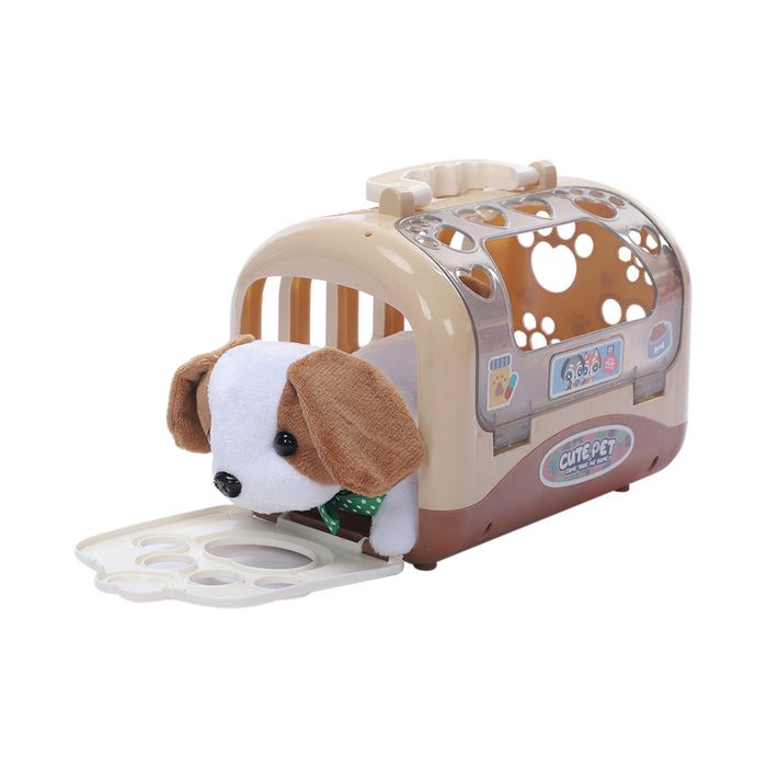 Plush Toy Dog,  Dog House Care Pet Play Set,pet Toy Puppies And Accessories
