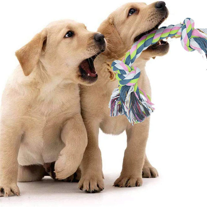 Durable Puppy Toys Dog Toys Prevent Boredom Anxiety Teething Knots Cotton Chew Toys For Small Pets